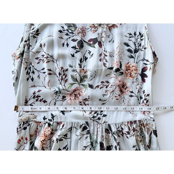 NWT Silversands Sleeveless Floral Dress in Light Blue Pink & Green Size S (IT40) - Picture 10 of 10